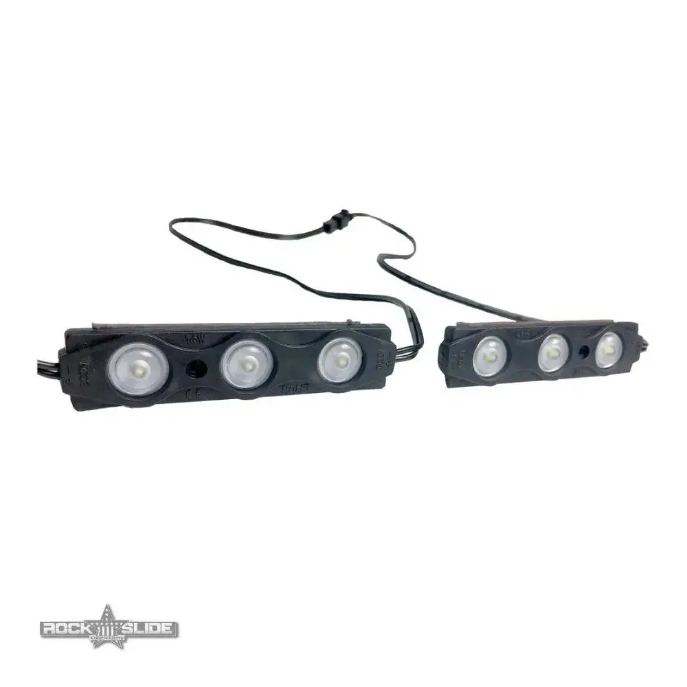 Running Board Light Kit LED/Step Sliders Black Housing/ Wiring Harness/2 Lights - RCKSL-LK-LED